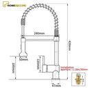 Torneira Gourmet LED Mola Spray E Giro 360° - Homedeccori