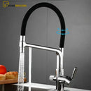 Torneira Gourmet Monocomando Extensível 360 Dual Com Saída Para Filtro Azzurra - Homedeccori