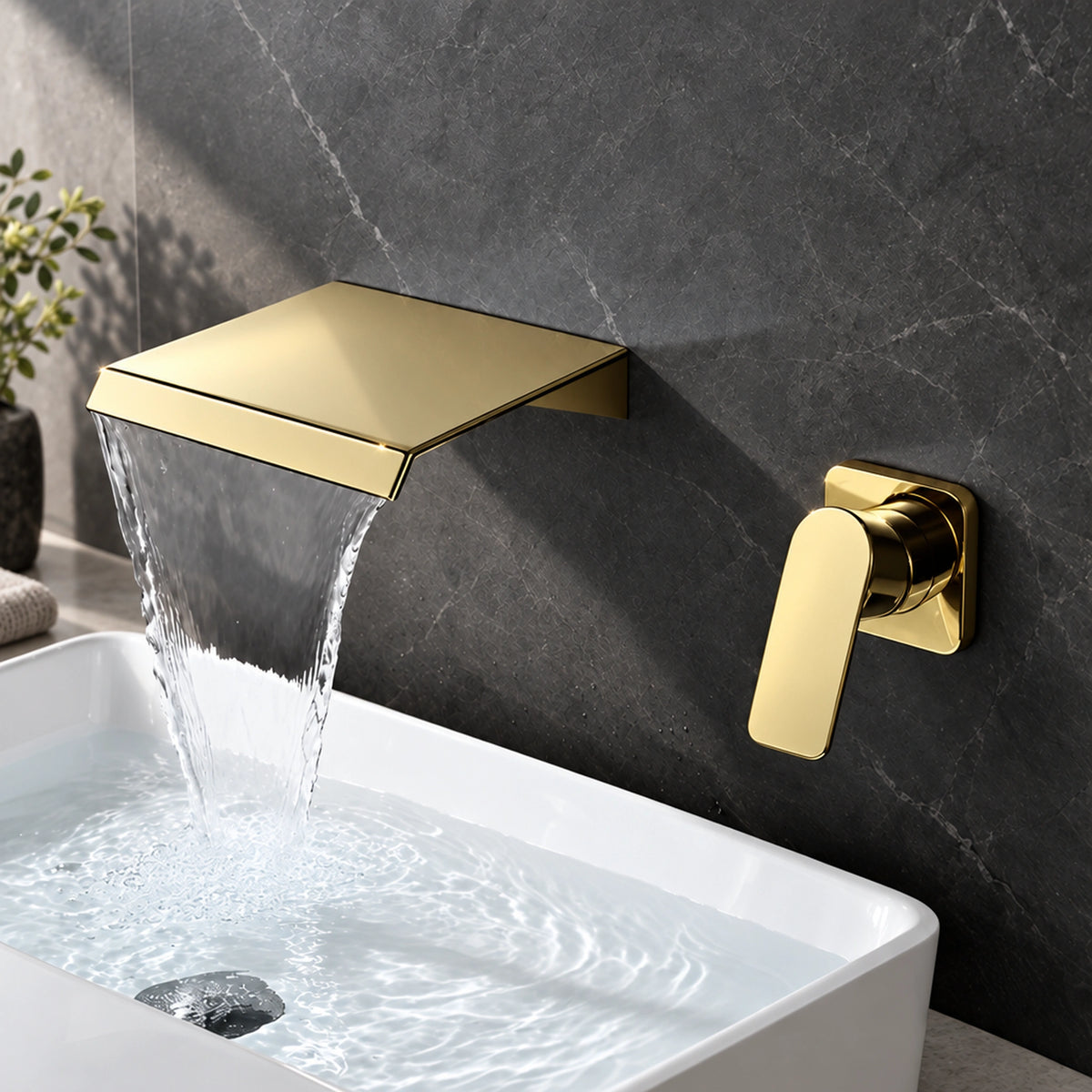 Torneira para banheiro Milon dourado - Homedeccori