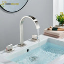 Torneira Moderna Duplo Comando Brizo Lavatório 3 peças Misturador - Homedeccori