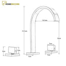 Torneira Moderna Duplo Comando Brizo Lavatório 3 peças Misturador - Homedeccori