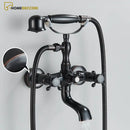 Torneira Para Banheira Duplo Comando Misturador Parede Inglês Brassina - Homedeccori