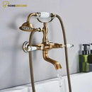 Torneira Para Banheira Duplo Comando Misturador Parede Inglês Brassina - Homedeccori