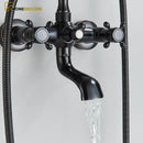 Torneira Para Banheira Duplo Comando Misturador Parede Inglês Brassina - Homedeccori