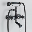 Torneira Para Banheira Duplo Comando Misturador Parede Inglês Brassina - Homedeccori