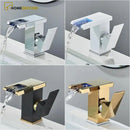 Torneira Para Banheiro Casacata LED Monocomando Di Vetro - Homedeccori