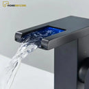 Torneira Para Banheiro Casacata LED Monocomando Di Vetro - Homedeccori