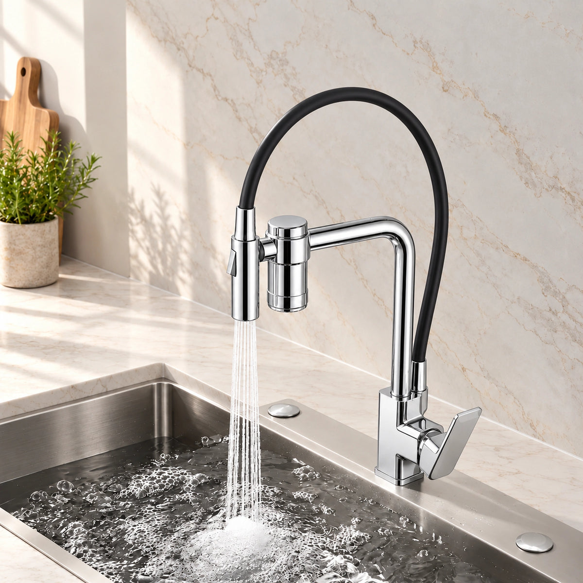 Torneira gourmet Platinum cromado - Homedeccori