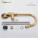 Torneira Retro Vintage Gourmet Monocomando Extensível Bancada Capri - Homedeccori