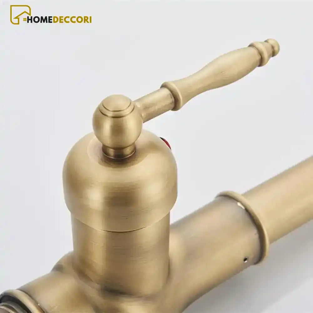 Torneira Retro Vintage Gourmet Monocomando Extensível Bancada Capri - Homedeccori