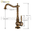 Torneira Vintage Colonial Trabalhada Monocomando Vintage - Homedeccori