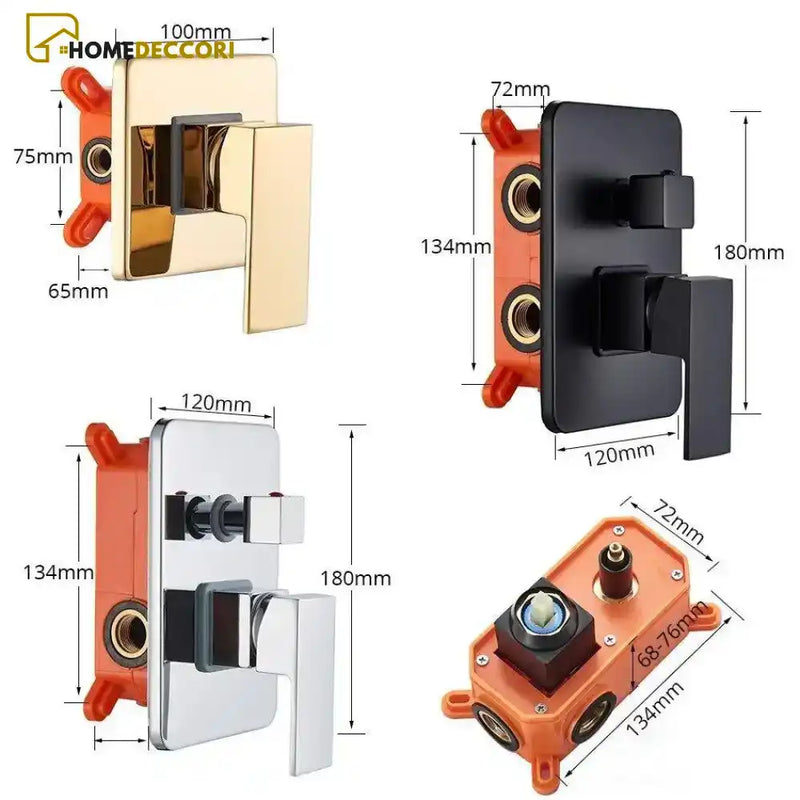 Válvula Misturadora Monocomando para Duchas Delux 2/3 Vias - Homedeccori